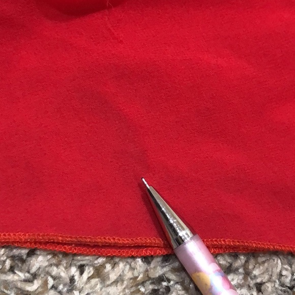 Badgley Mischka Gown Formal Maxi Dress Size 20 Red Pleated Cold Shoulder - Picture 6 of 10